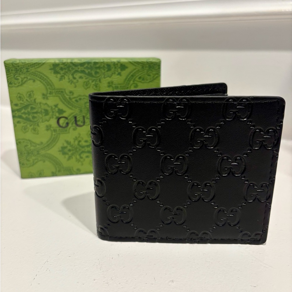 Black Embossed Wallet